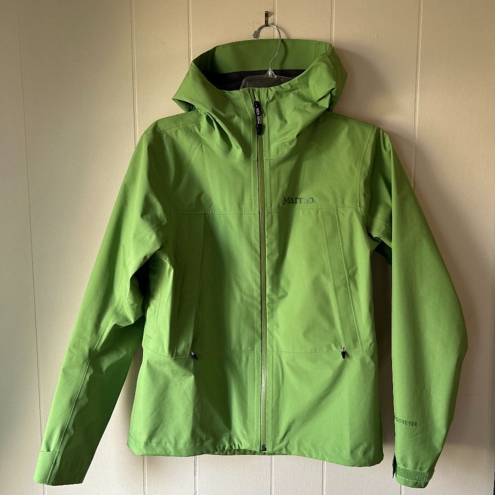 NWOT Marmot Goretex Rain Jacket Size Small Green